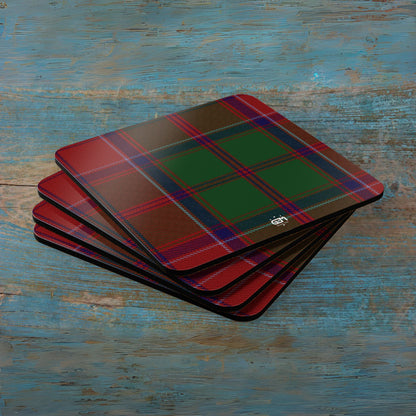 Scottish Tartan Cork Coaster Set (G-L)