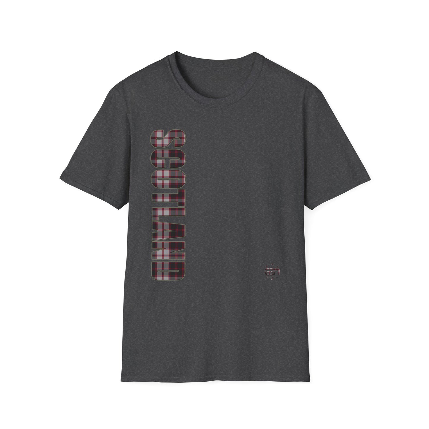 Tartan Scotland Lettrage Softstyle T-shirt unisexe, MacPherson Tartan Tee 