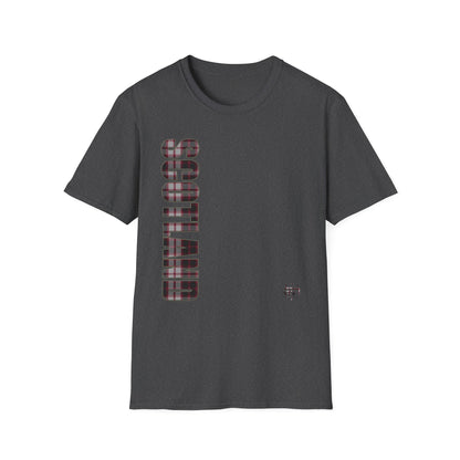 Tartan Scotland Lettrage Softstyle T-shirt unisexe, MacPherson Tartan Tee 