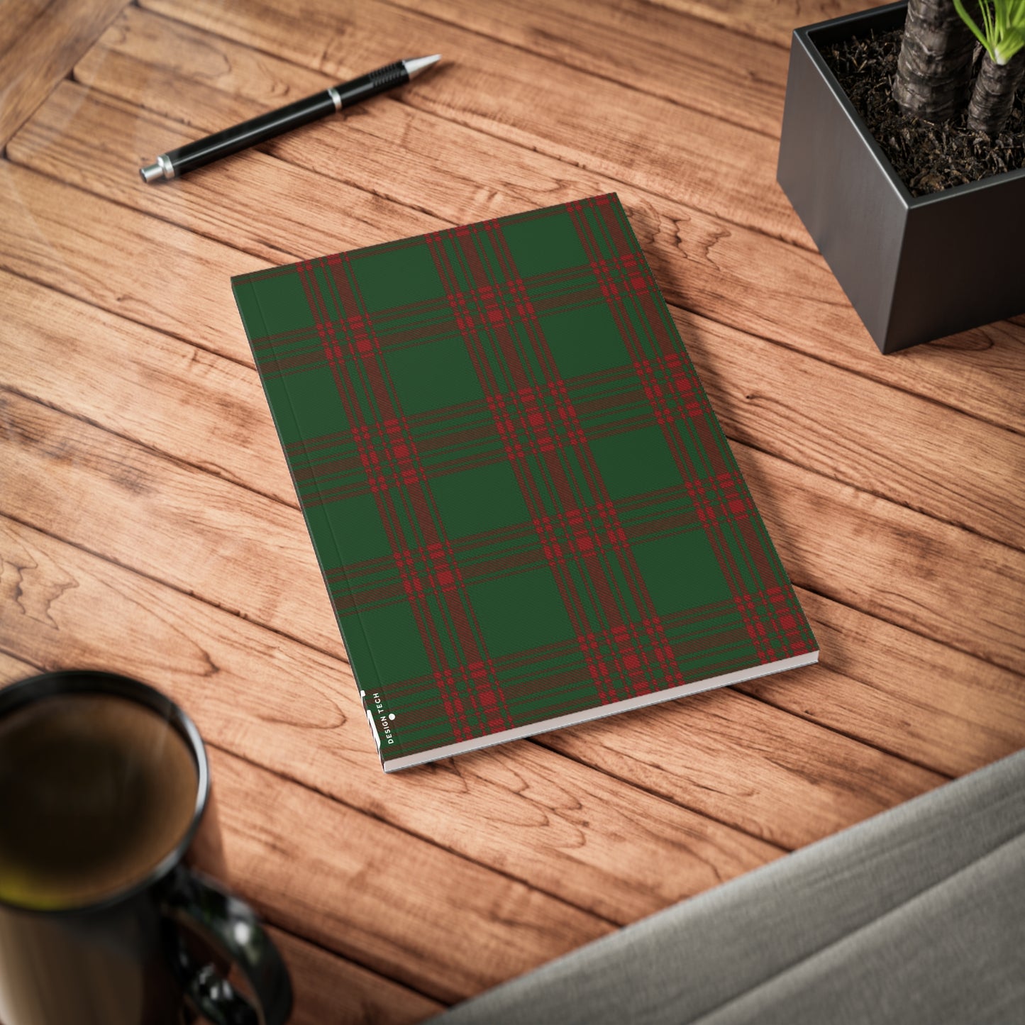 Carnet de notes A5 à couverture souple motif tartan écossais - Menzies