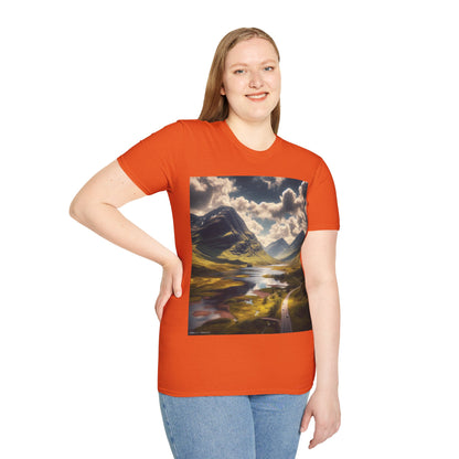 Glen Coe - Highlands Softstyle T-Shirt, Unisex Tee, Scottish Landmarks, Various Colours