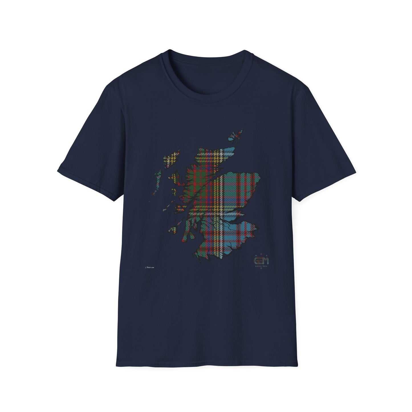 Tartan Ecosse Carte Softstyle T-Shirt Unisexe - Anderson Tartan Tee 