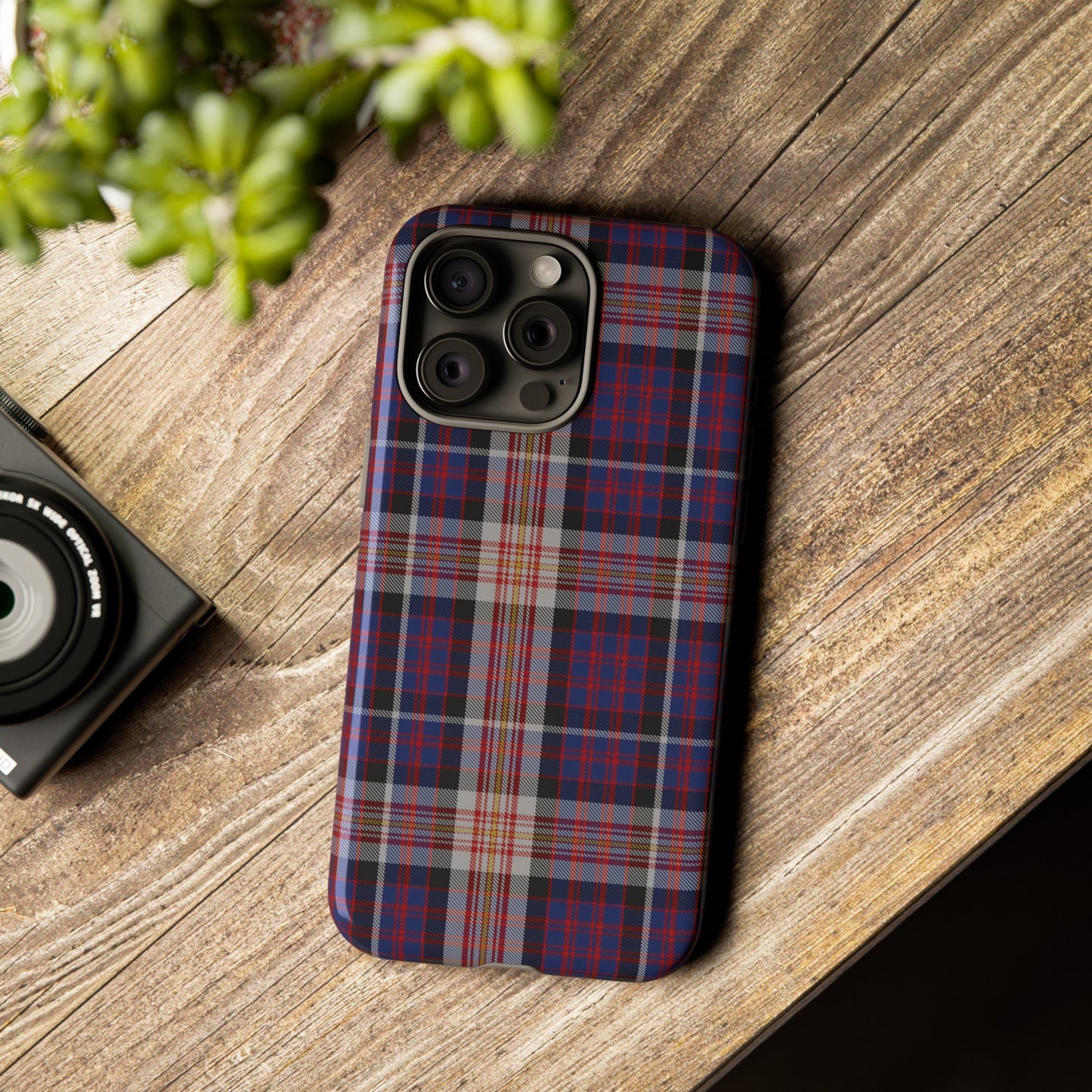 Coque de téléphone à motif tartan écossais - Carnegie, divers