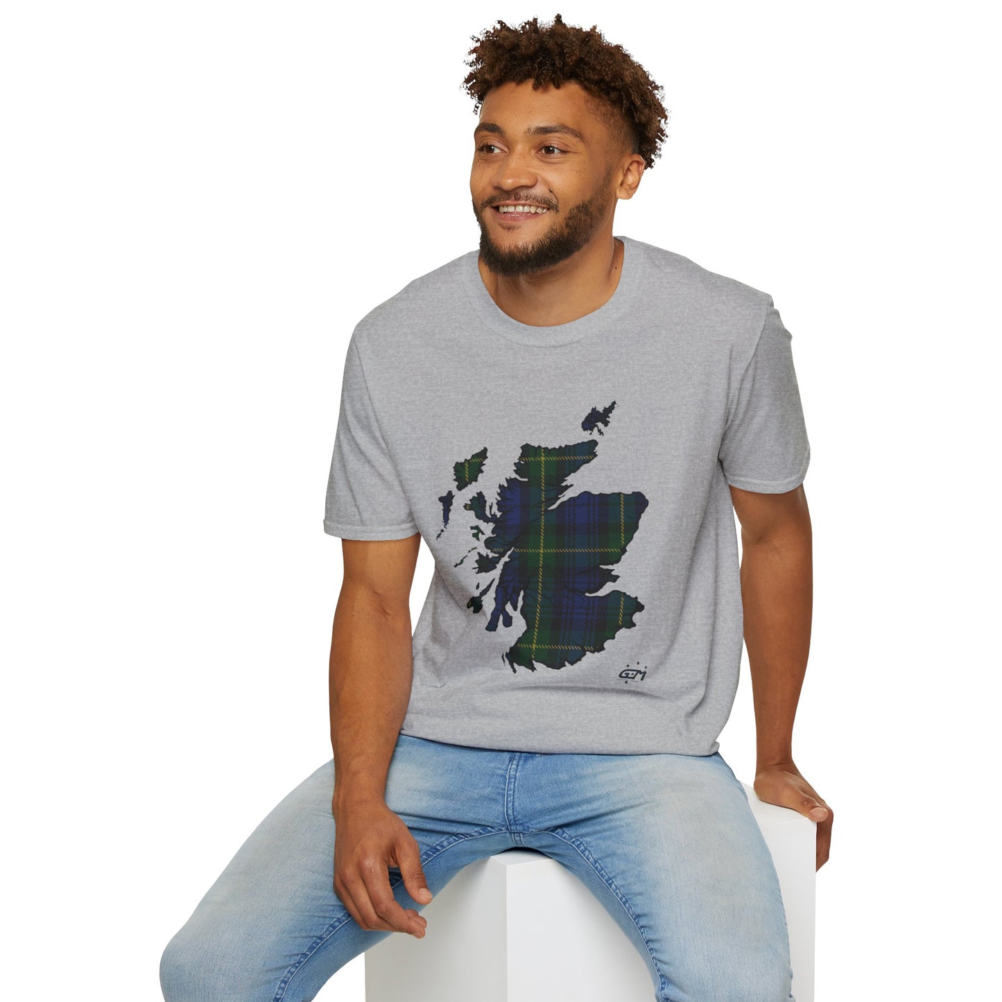 Tartan Ecosse Carte Softstyle T-Shirt Unisexe - Gordon Tartan Tee 