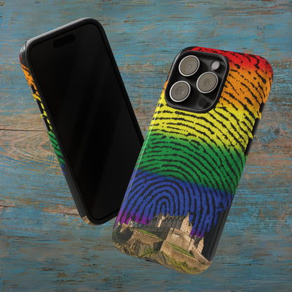 Edinburgh Castle Pride Phone Case - Fingerprint, Various