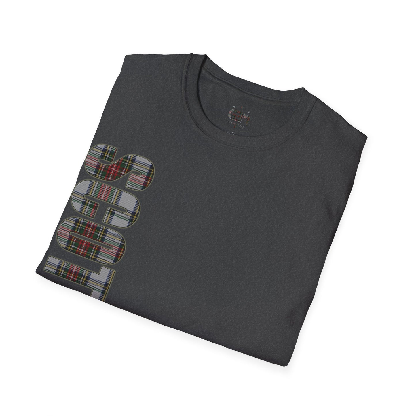 Scotland Lettering Stewart Dress Tartan Softstyle T-Shirt, Unisex Tee, Various Colours