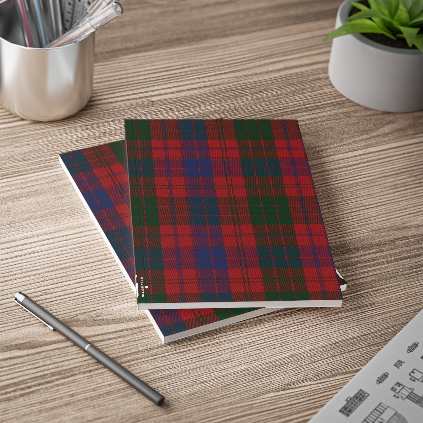 Scottish Tartan Softcover A5 Notebook - Ross