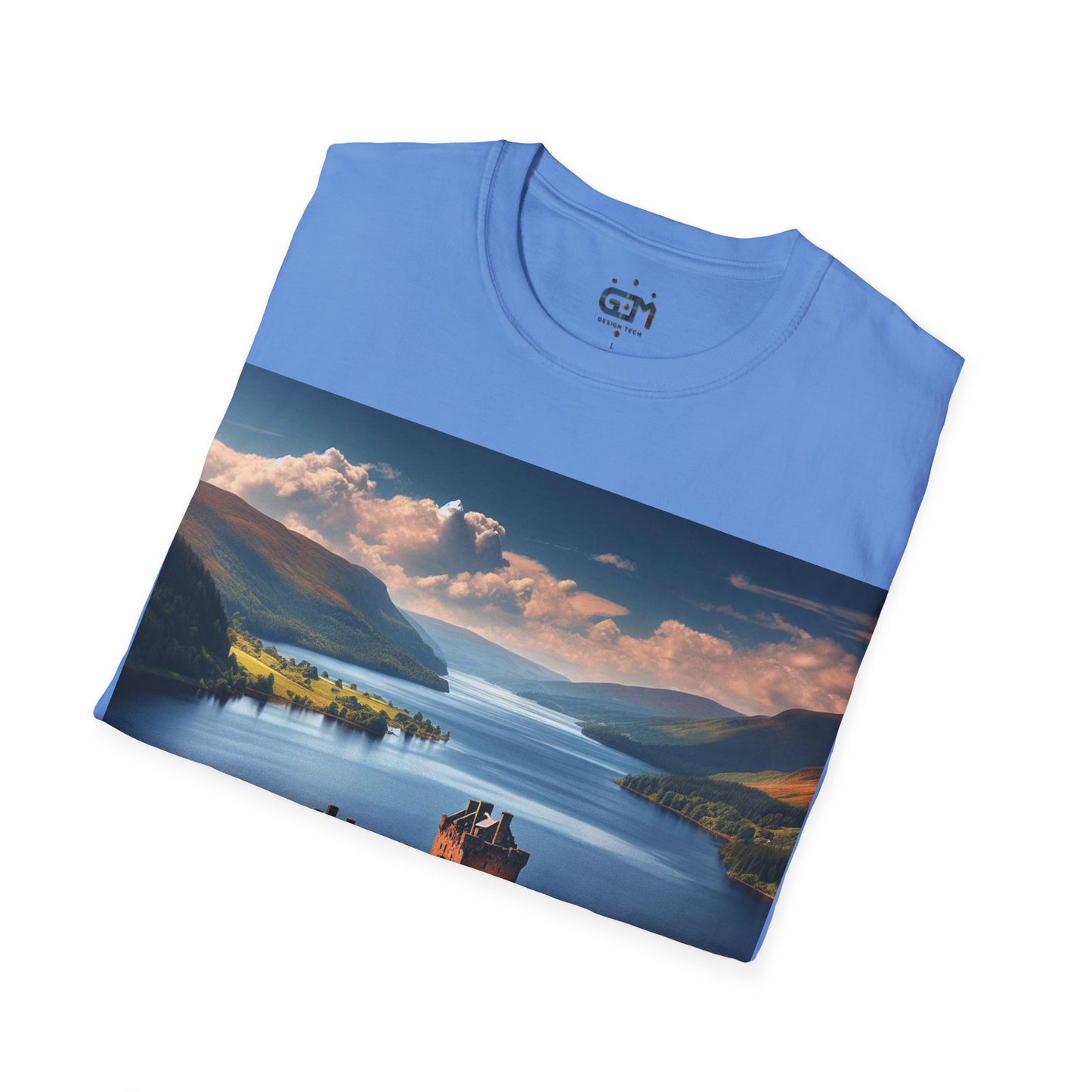 Urquhart Castle - Loch Ness Softstyle T-Shirt, Unisex Tee, Scottish Landmarks, Various Colours