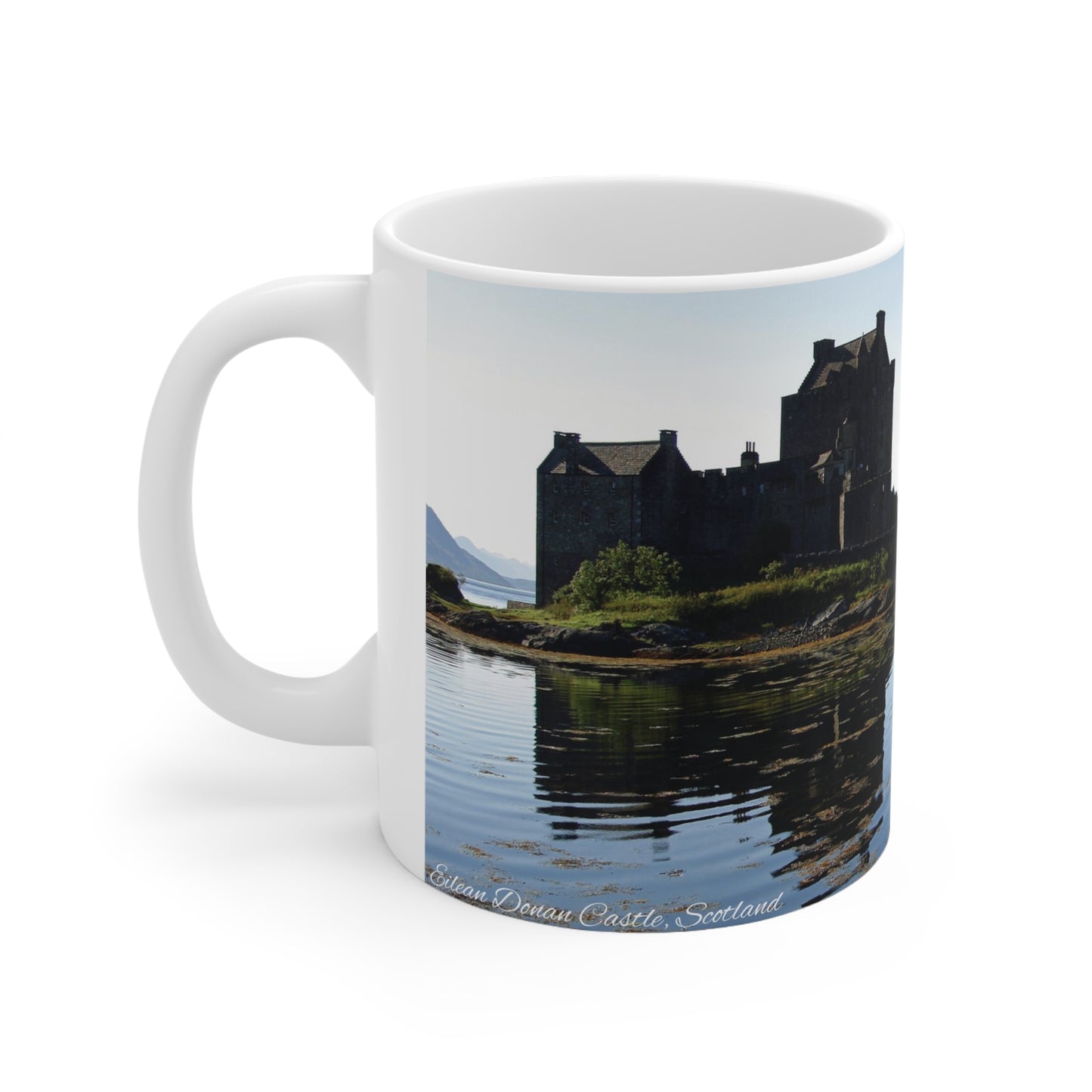 Eilean Donan Castle Photo Mug, Coffee Cup, Tea Cup, Scottish Art, Scottish Landmarks, Scottish Nature, White