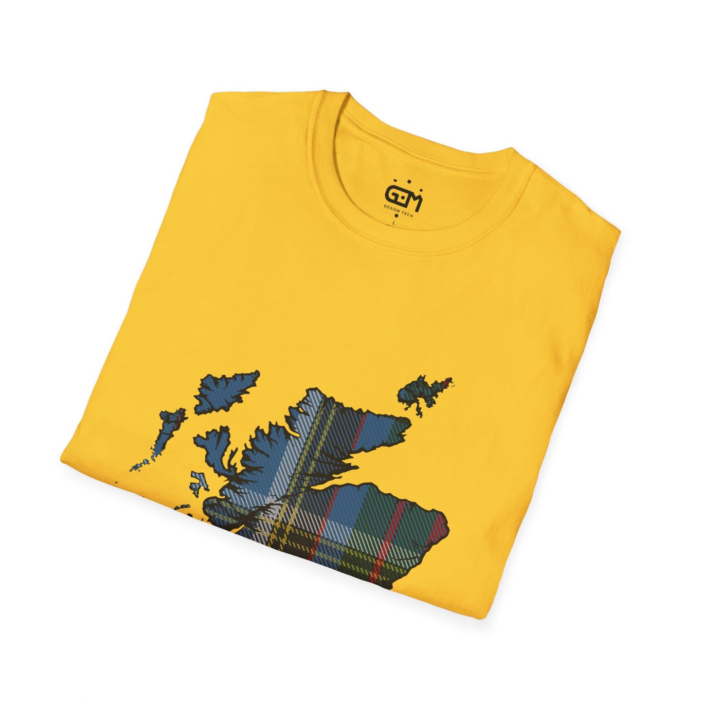 Scotland Tartan Map Softstyle Unisex T-Shirt - Anderson Old Tartan Tee