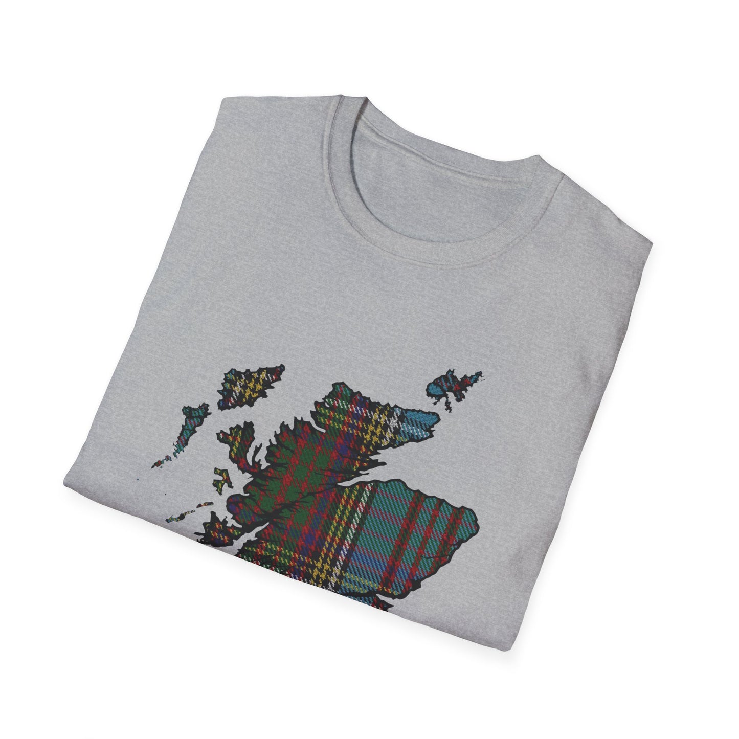 Tartan Ecosse Carte Softstyle T-Shirt Unisexe - Anderson Tartan Tee 