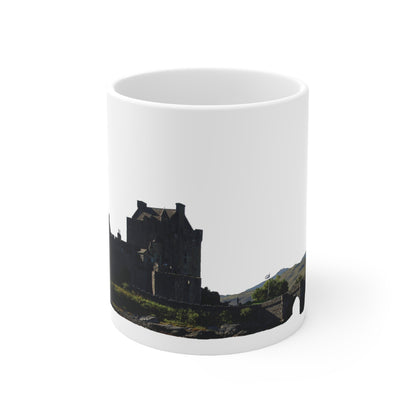 Eileen Donan Castle Photo Mug, White