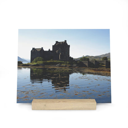 Photo Collection Gallery Stand Eilean Donan Castle, Oak Picture Stand, Scotland Art, Scenery, Landmarks, Various Sizes