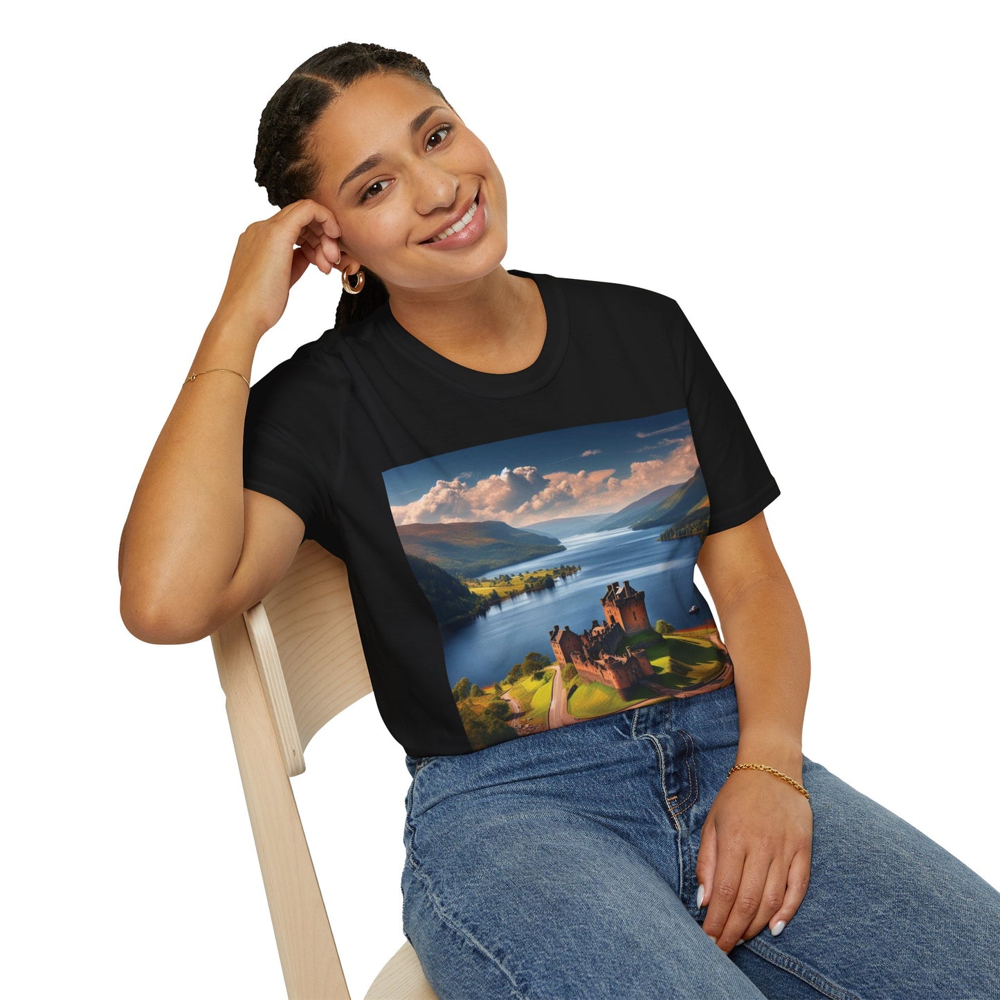 Urquhart Castle - Loch Ness Softstyle T-Shirt, Unisex Tee, Scottish Landmarks, Various Colours