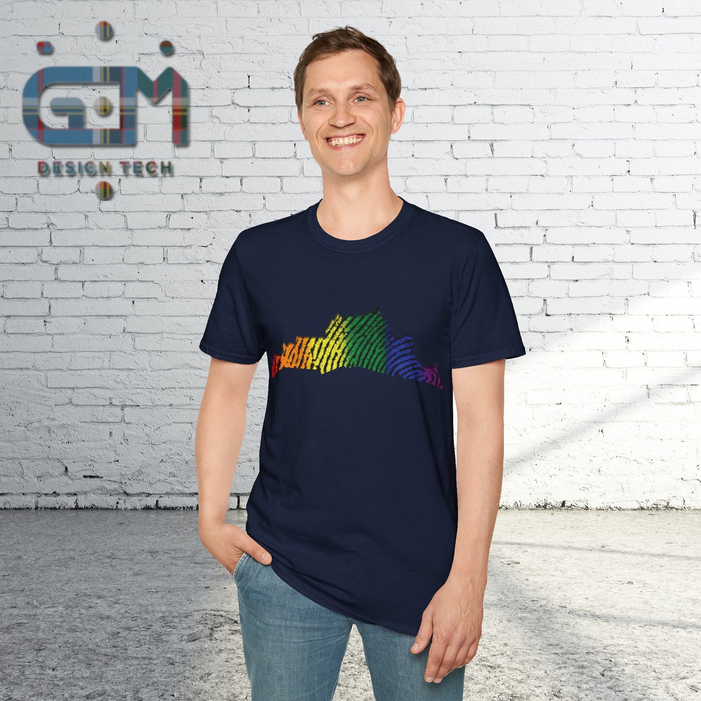 Edinburgh Castle Pride Fingerprint Art Unisex T-Shirt