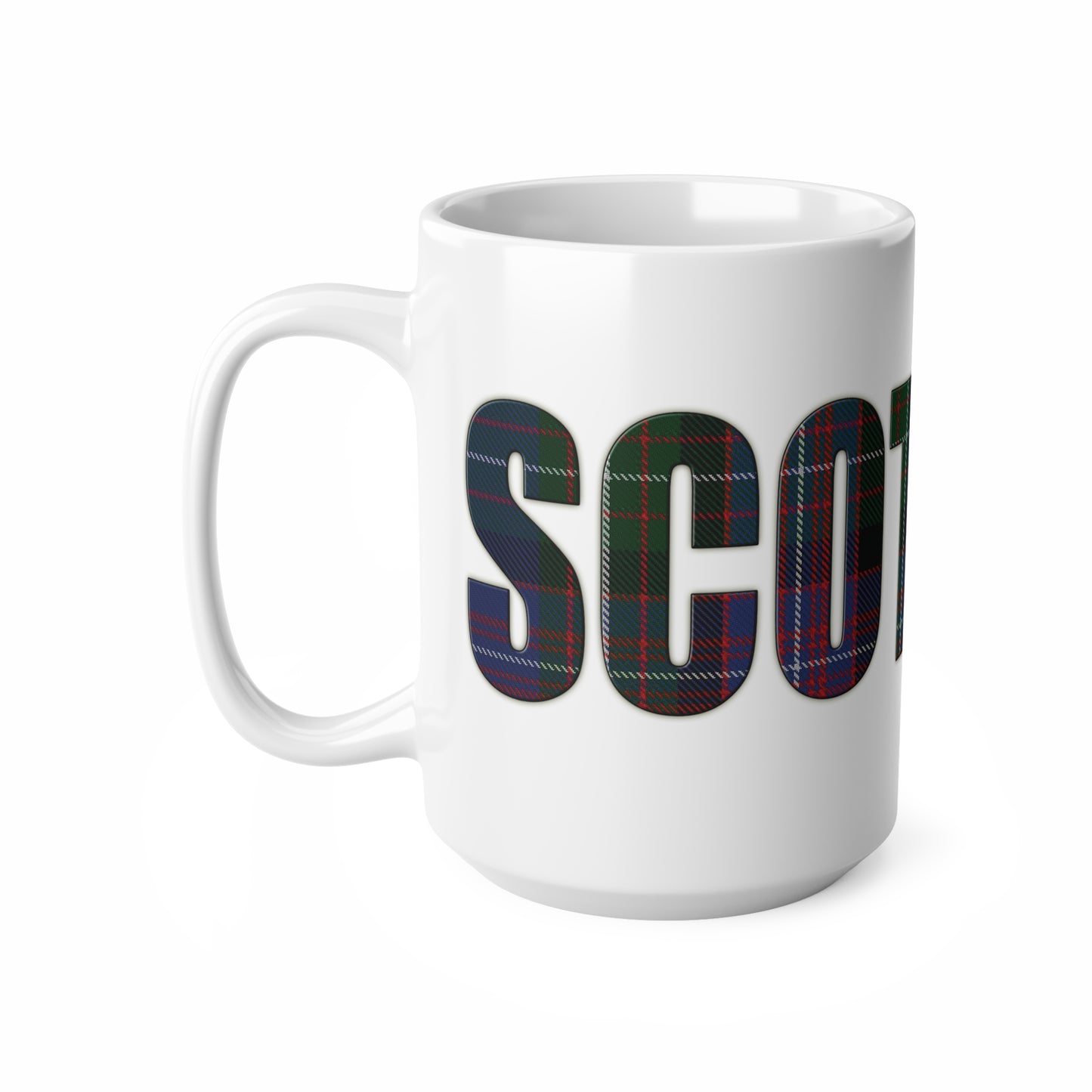 Scotland Tartan Mug - Rankin, Coffee Cup, Tea Cup, Scotland, White