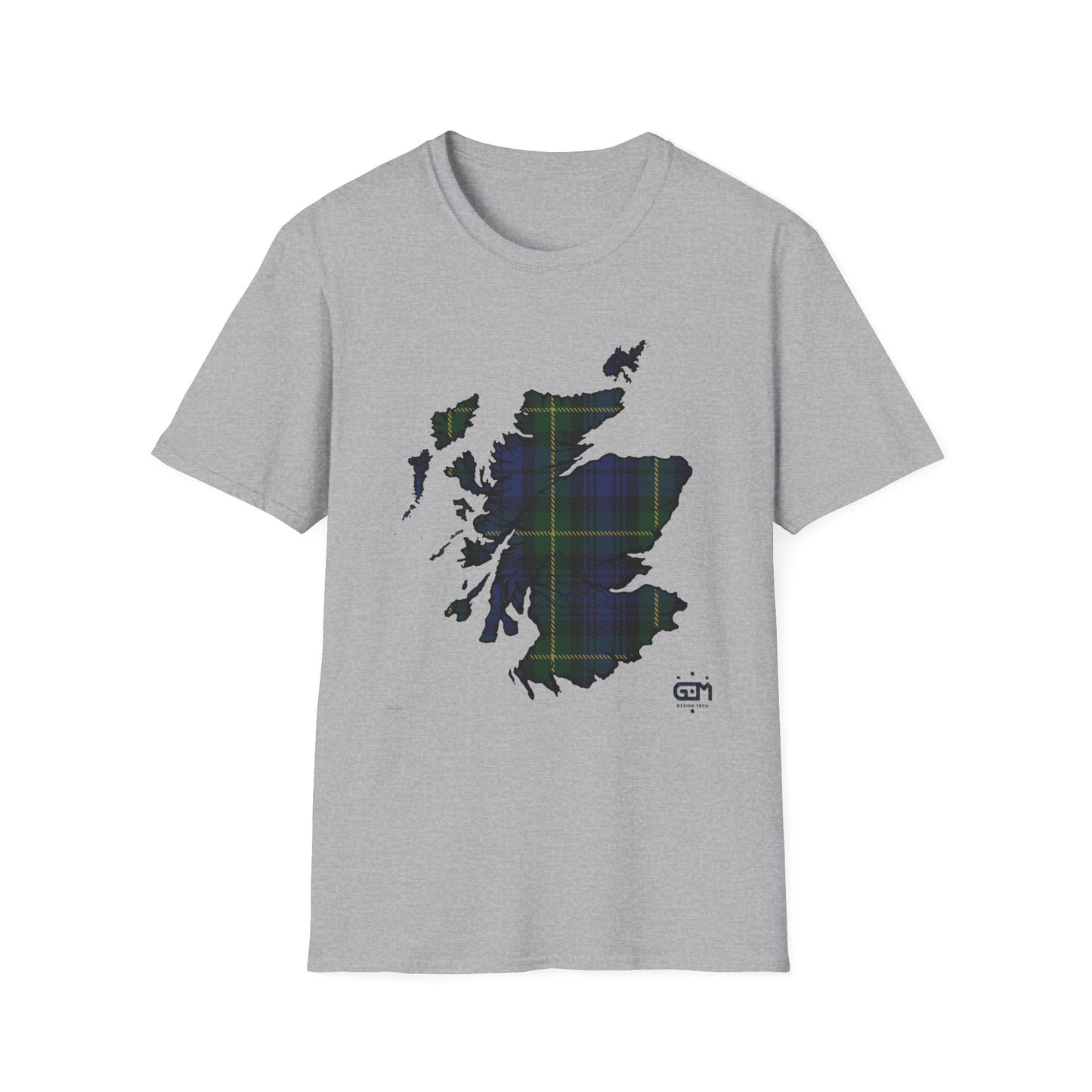 Tartan Ecosse Carte Softstyle T-Shirt Unisexe - Gordon Tartan Tee 