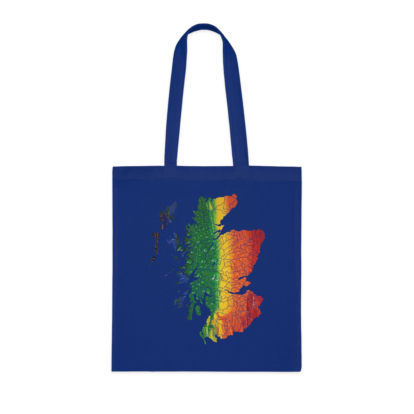 Scotland Pride Rain Clan Map Cotton Tote Bag