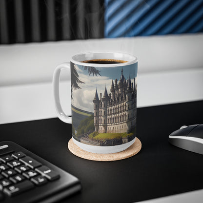 Dunrobin Castle Mug - Sutherland, Coffee Cup, Tea Cup, Scotland, White