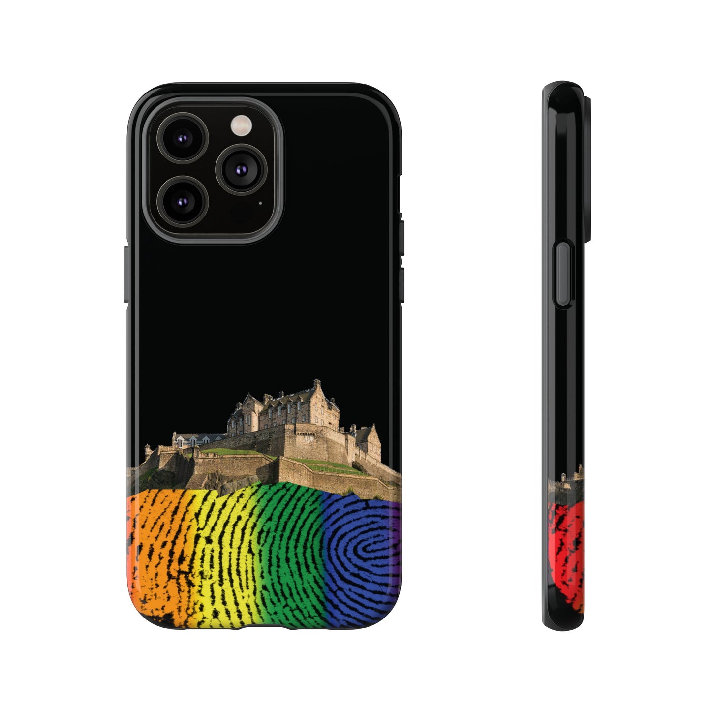 Edinburgh Castle Pride Rockface Phone Case - Fingerprint, Various