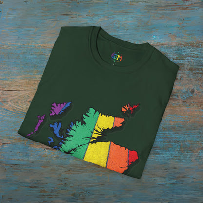 Pride Road Scotland Map Unisex T-Shirt, Various Colours