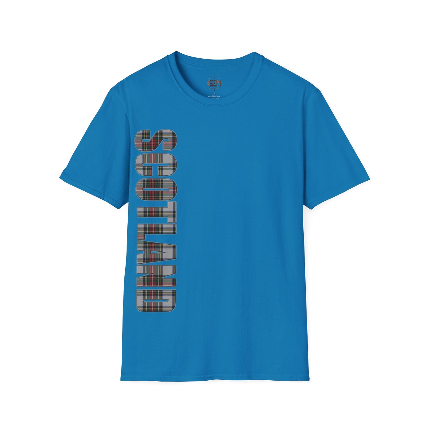 Scotland Lettering Stewart Dress Tartan Softstyle T-Shirt, Unisex Tee, Various Colours