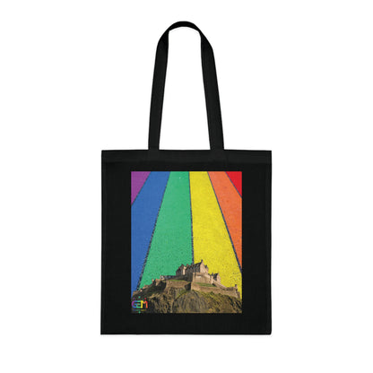 Edinburgh Castle Pride Road Sky Cotton Tote Bag