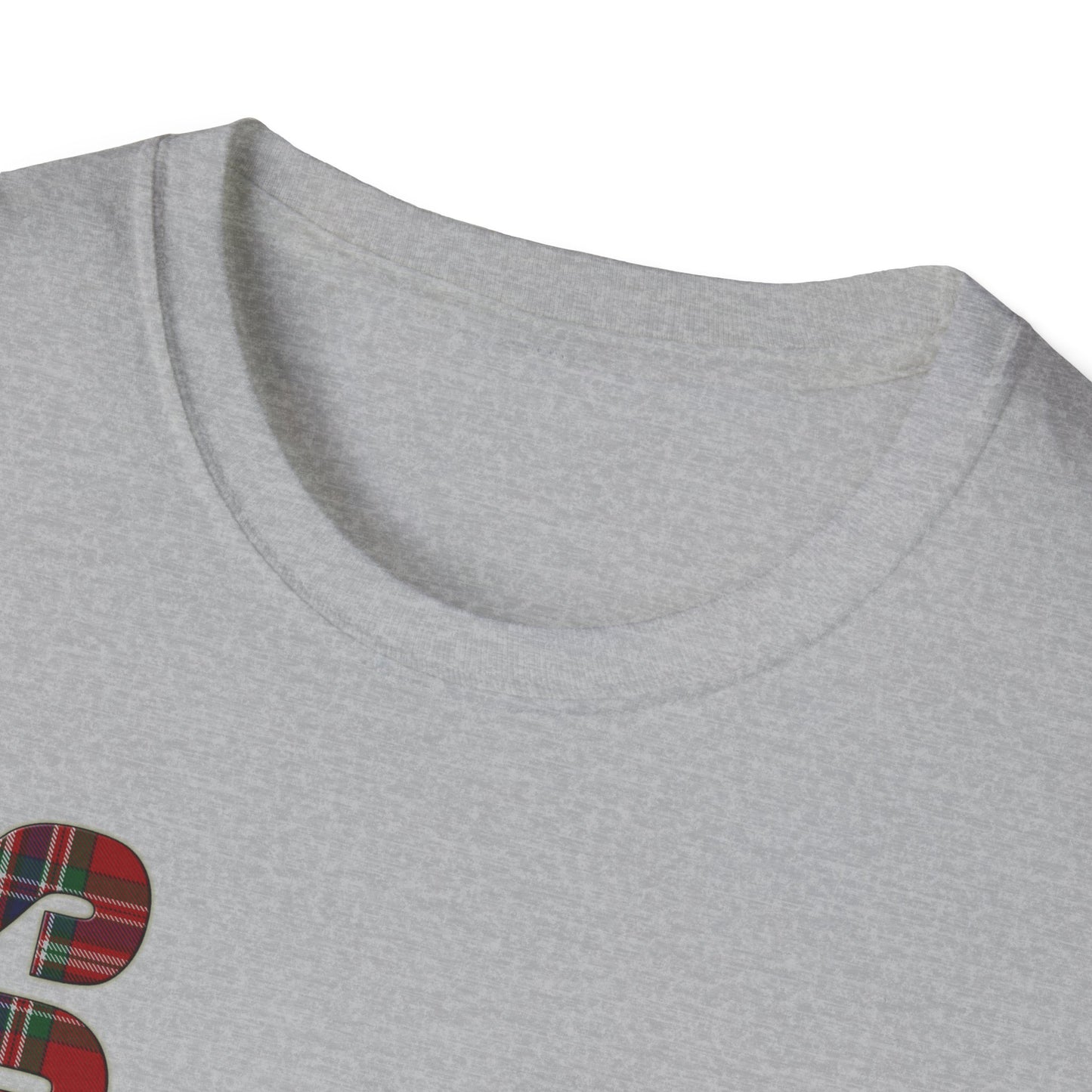 Tartan Scotland Lettering Softstyle Unisex T-Shirt, MacFarlane Tartan Tee