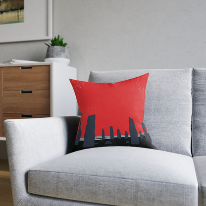 Coussins carrés Scotland Art Silhouette : différentes tailles