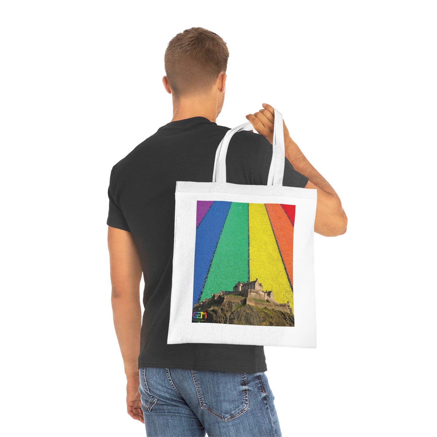 Edinburgh Castle Pride Road Sky Cotton Tote Bag