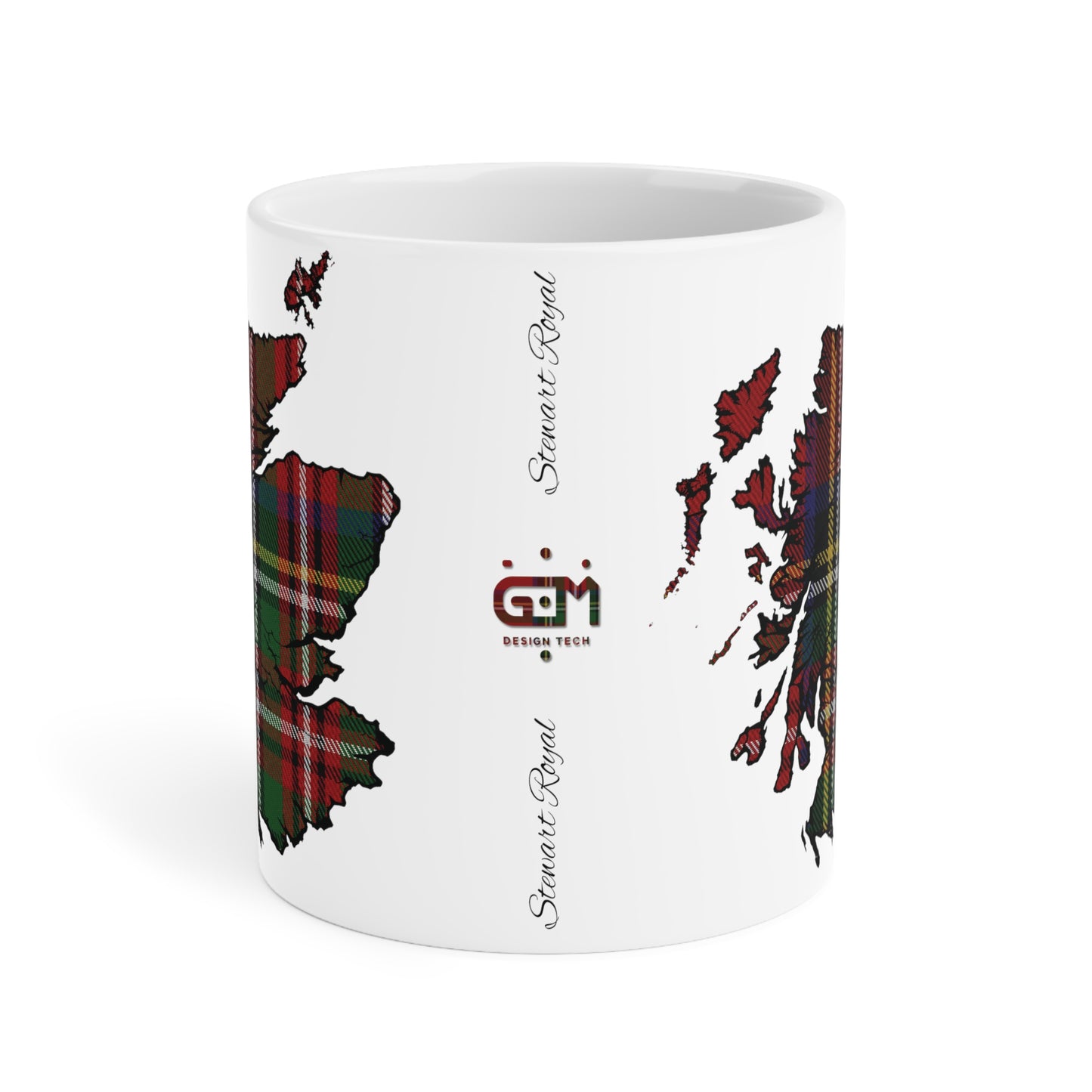 Tasse de carte de tartan d’Écosse – Stewart Royal Tartan, différentes tailles 