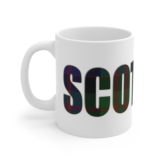 Scotland Tartan Mug - MacDonald, Coffee Cup, Tea Cup, Scotland, White