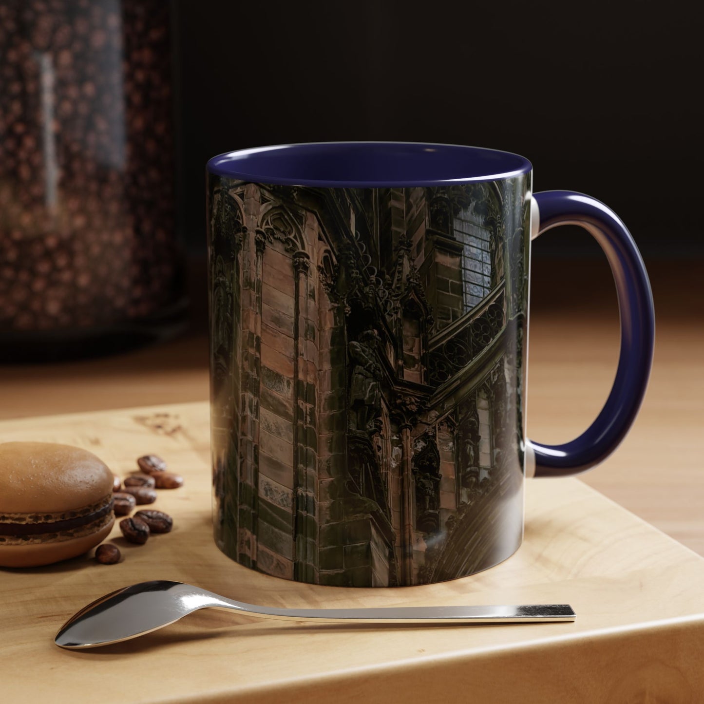 Tasses décoratives Écosse en gros plan - Scènes variées (bleu marine)