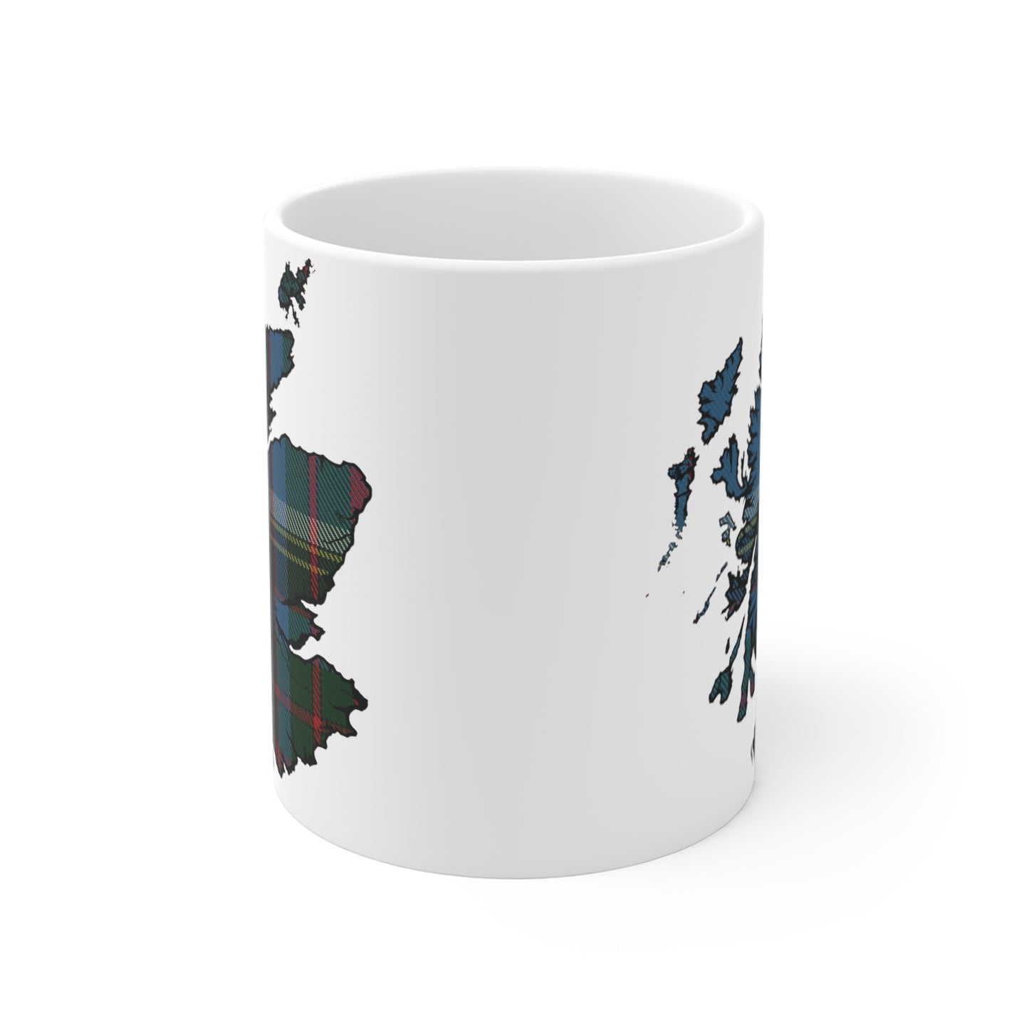 Scotland Map Mug 11oz, Anderson Old Tartan