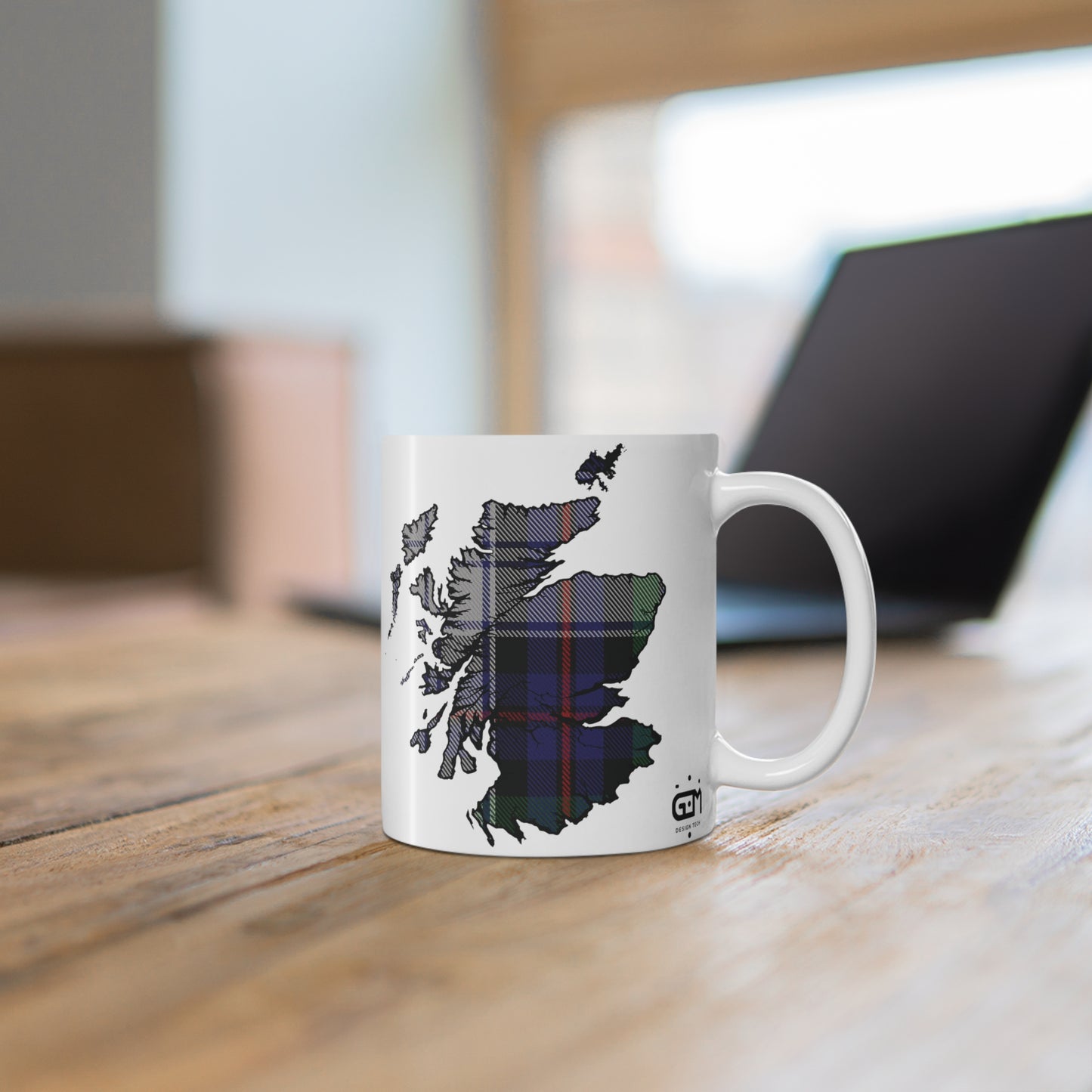 Scotland Map Mug 11oz, Argyle Dress Tartan