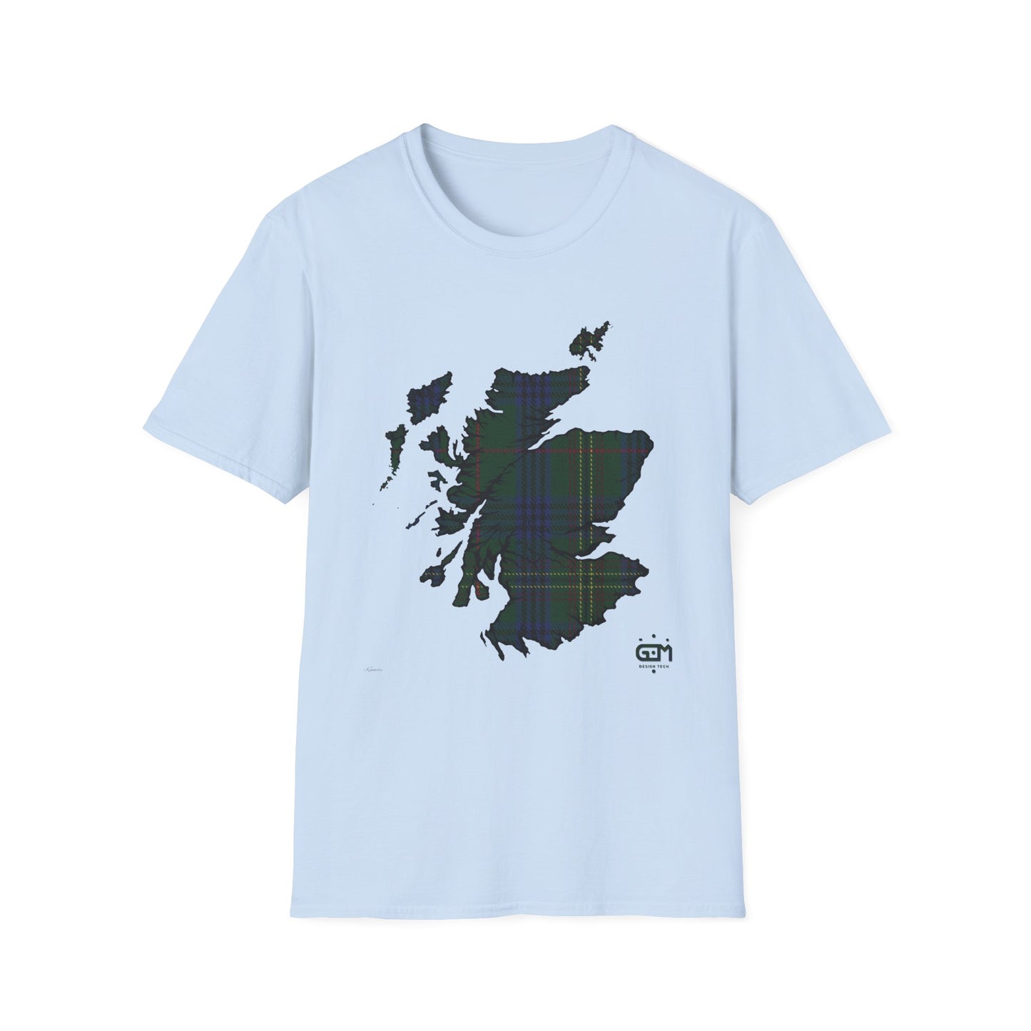 Tartan Ecosse Carte Softstyle T-Shirt Unisexe - Kennedy Tartan Tee 