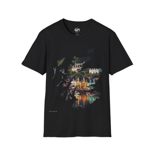 Portree Isle of Skye Scotland Map Softstyle T-Shirt, Unisex Tee, Scotland Shirt, Scottish Landmark, Nature, Scenery, Various Colours