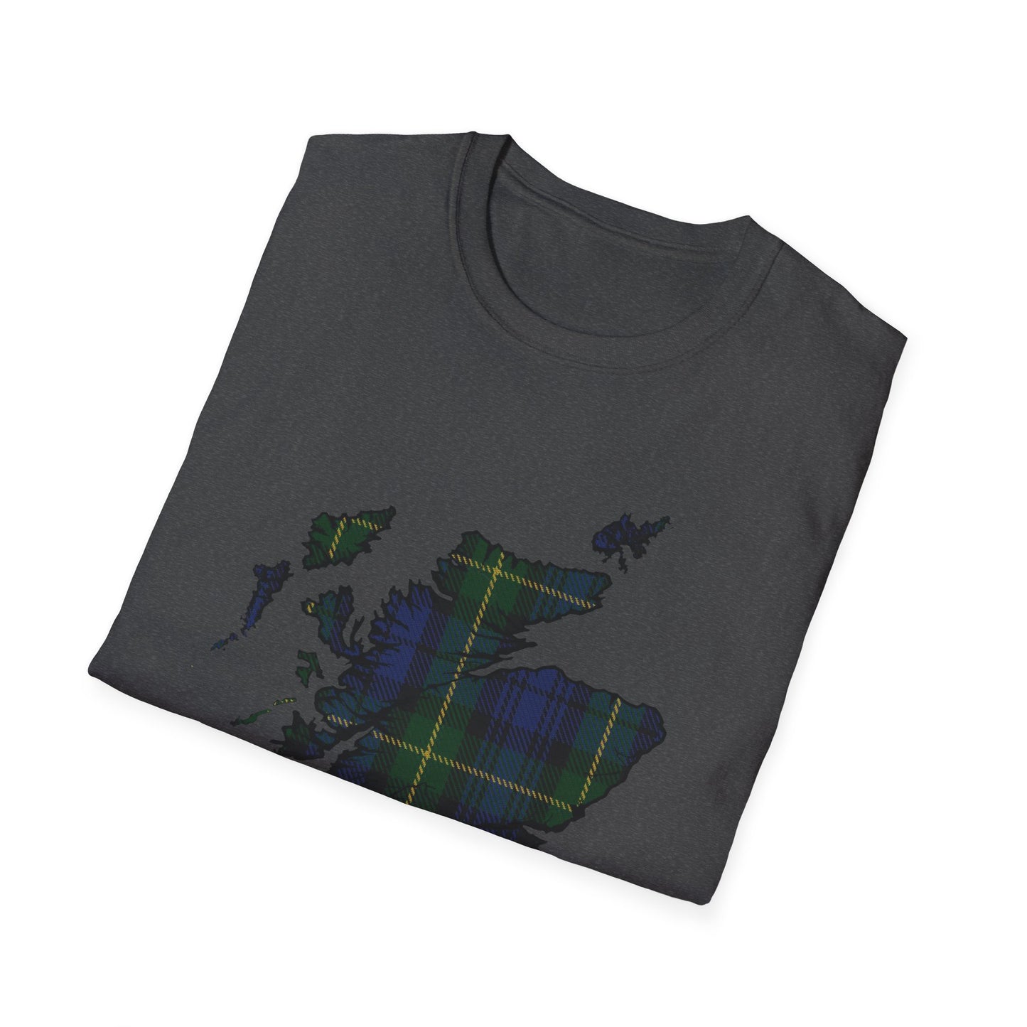 Tartan Ecosse Carte Softstyle T-Shirt Unisexe - Gordon Tartan Tee 