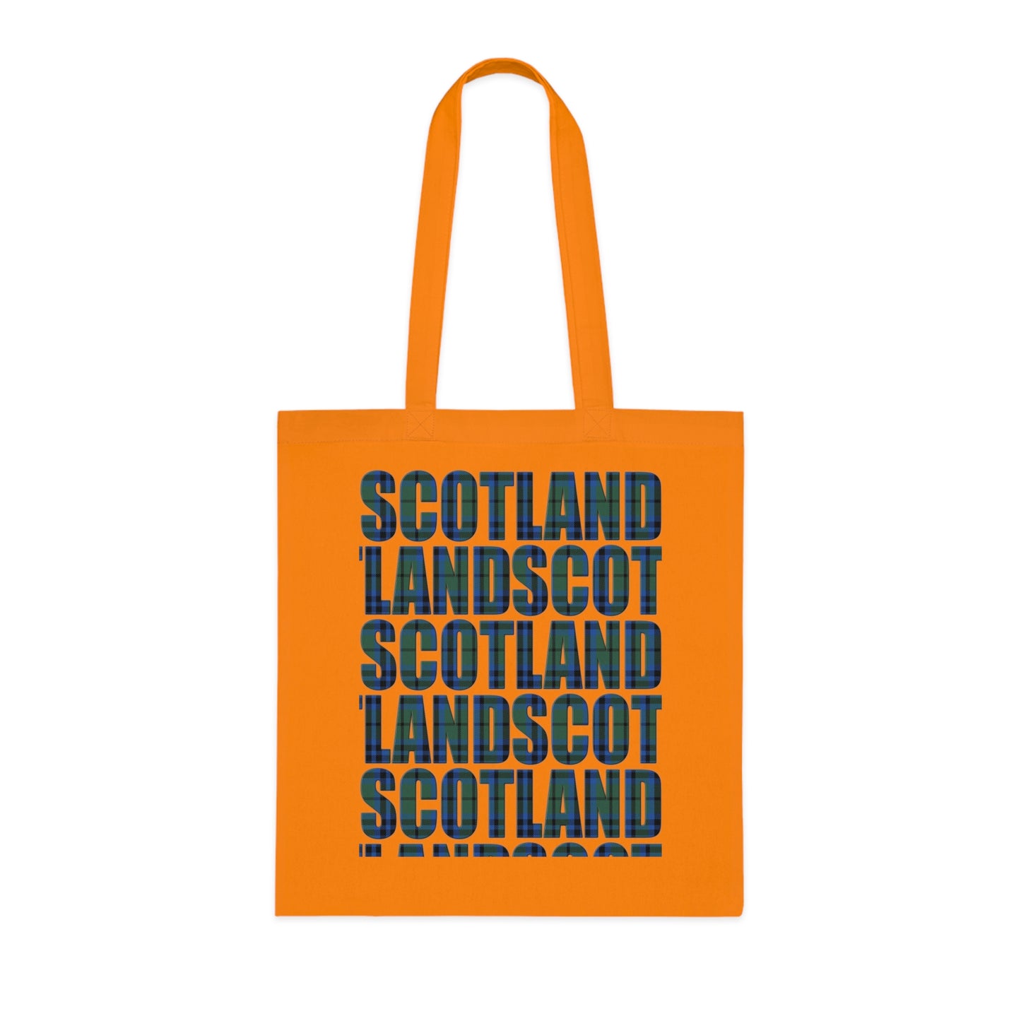 Reversible Scotland Tartan Map Cotton Tote Bag - Keith Tartan