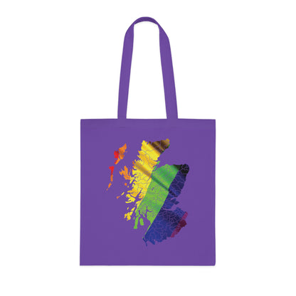 Scotland Pride Flag Clan Map Cotton Tote Bag