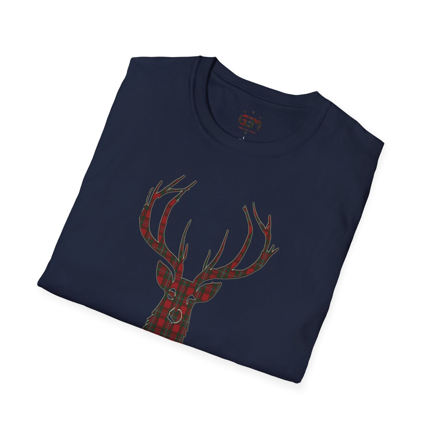 Tartan Stag Softstyle T-Shirt - MacGregor Tartan, Unisex Tee, Scottish Scenery, Various Colours