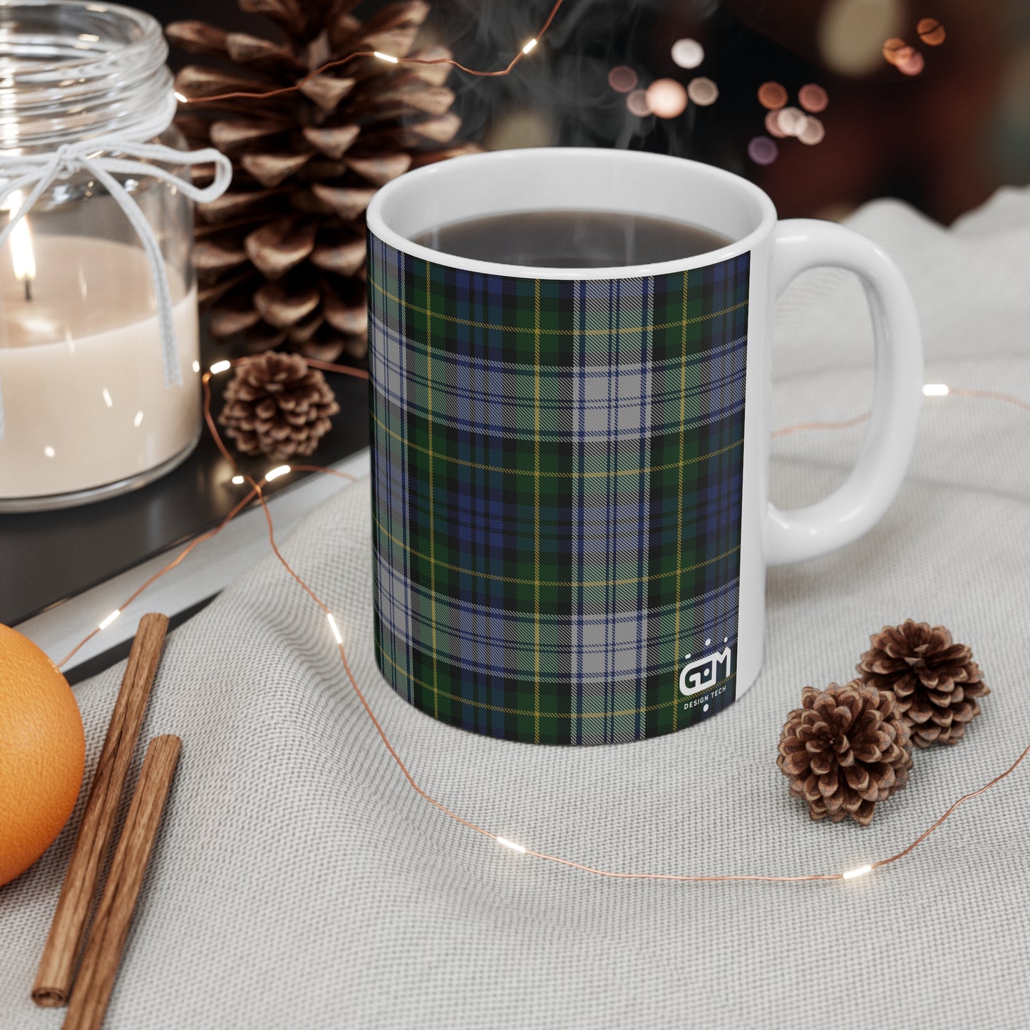 Gordon Dress Tartan Mug, Scotland