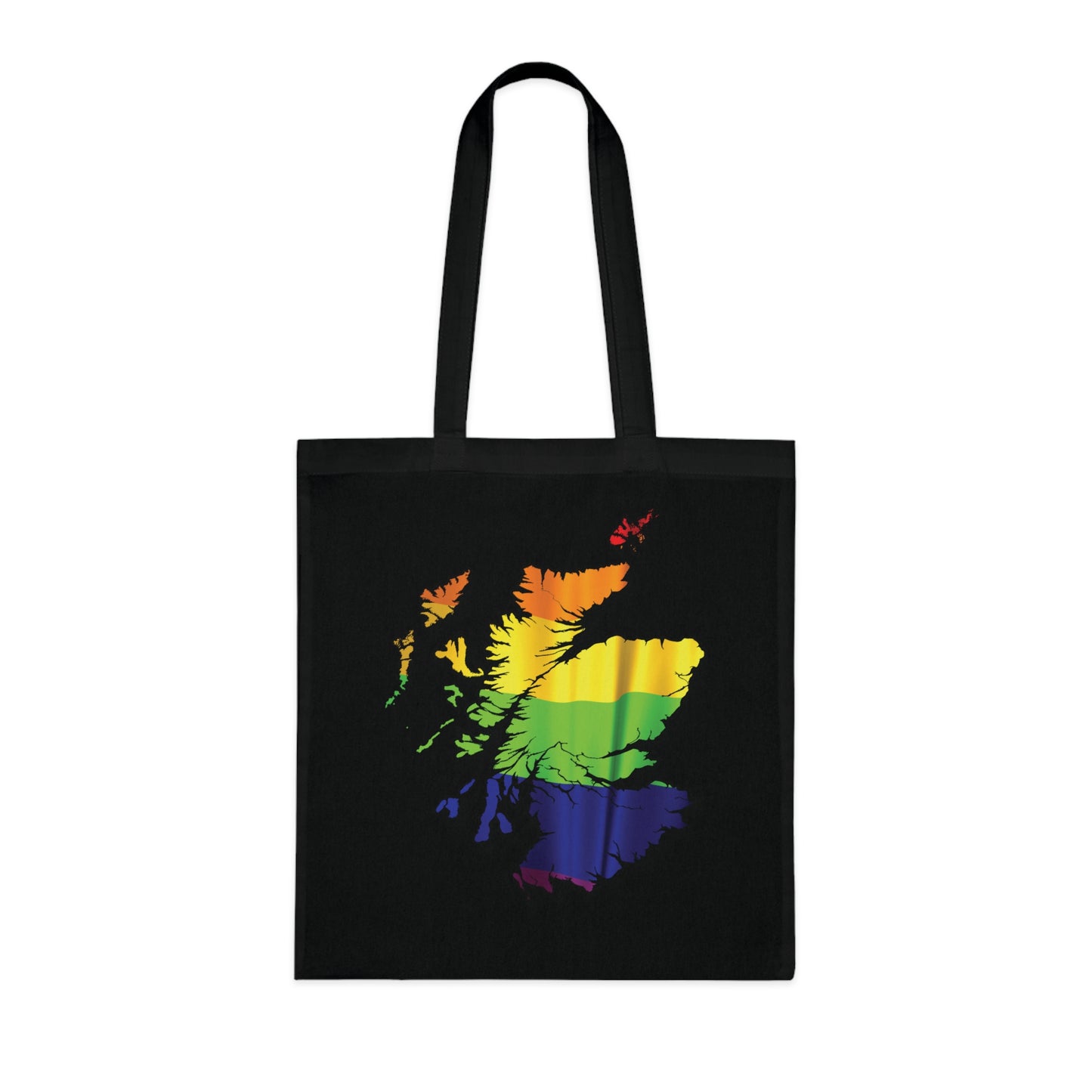 Scotland Pride Flag Map Cotton Tote Bag