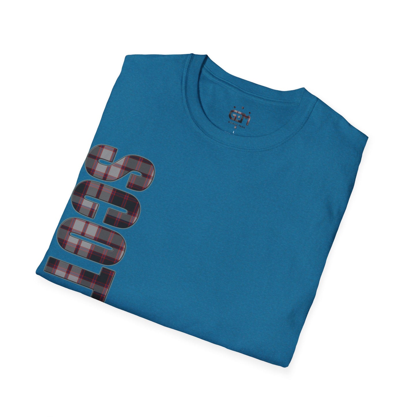 Scotland Lettering MacPherson Tartan Softstyle T-Shirt, Unisex Tee, Various Colours