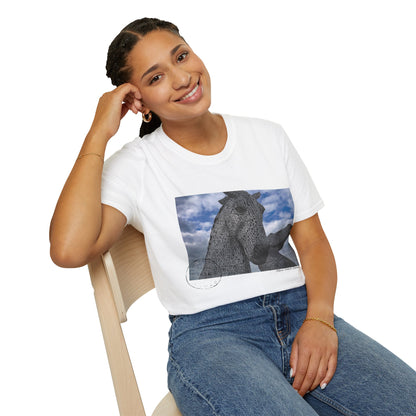 Postcard Kelpies Photo Softstyle T-Shirt, Unisex Tee, Scotland Shirt, Various Colours