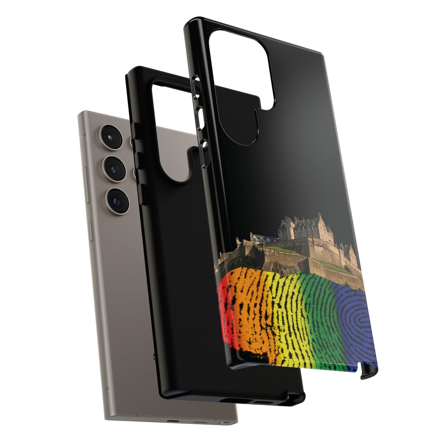 Edinburgh Castle Pride Rockface Phone Case - Fingerprint, Various