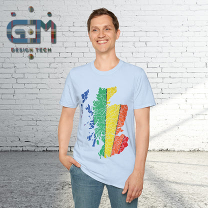 Scotland has PRiDE Road Clan Regions Map Unisex T-Shirt, Various Colours