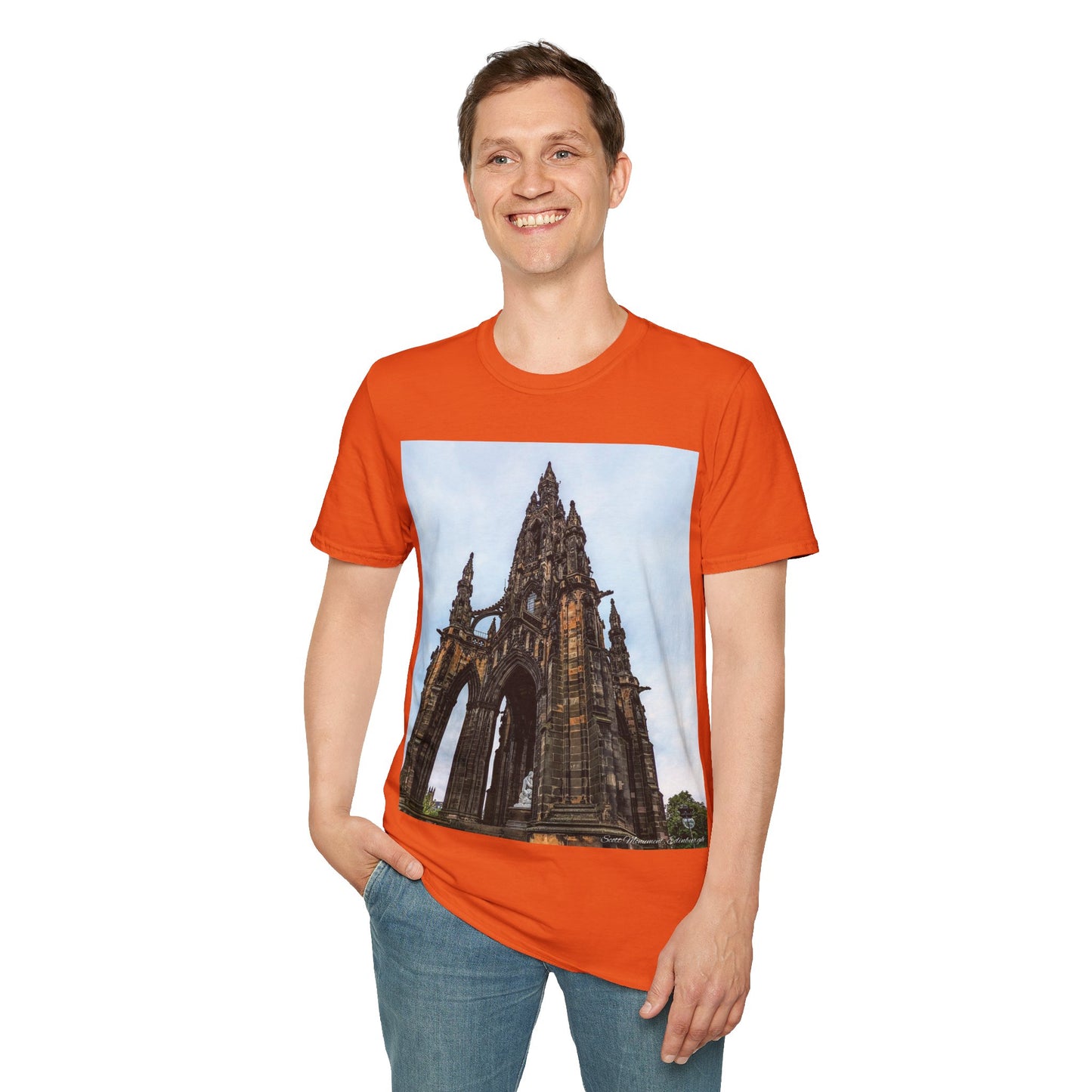 Scott Monument Photo Softstyle T-Shirt, Unisex Tee, Various Colours