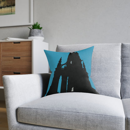 Coussins carrés Scotland Art Silhouette : différentes tailles