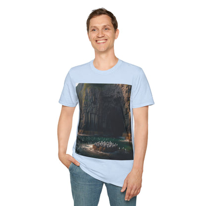 Fingal's Cave - Staffa Softstyle T-Shirt, Unisex Tee, Scottish Landmarks, Various Colours